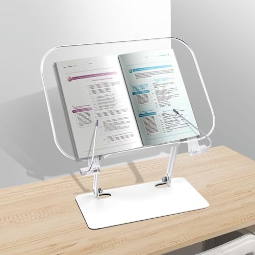 VECOFO Acrylic Book Stand - Reading Cookbook Holder