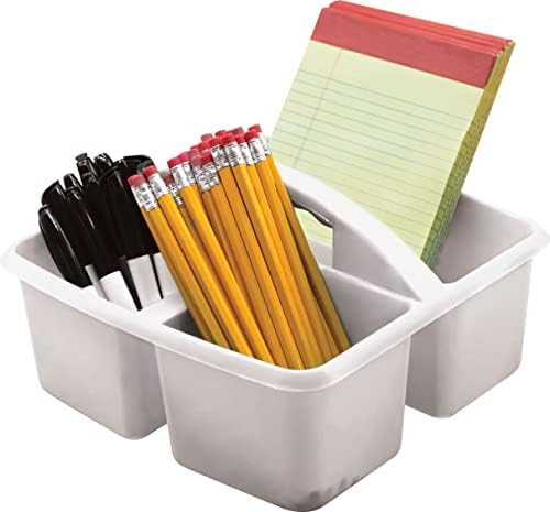 Teacher Created Resources White Plastic Storage Caddy 6-Pack