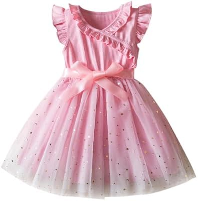 Baby Girls Sequin Tutu Dress with Bowknot
