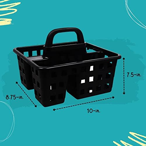 A1 Unlimited Set of 2 3-Compartment Plastic Caddies with Handle 1