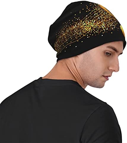 FINOWIN Honey Bees Geometric Yellow Slouchy Beanie Hat