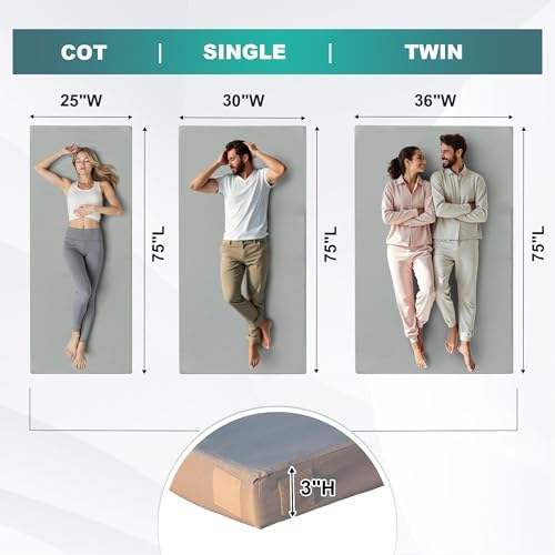 Eiayeebil Memory Foam Camping Mattress Pad 1