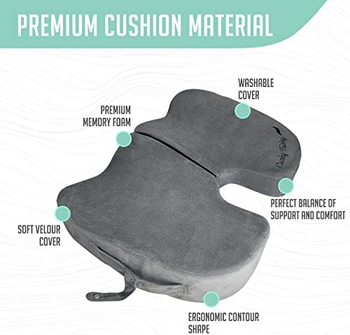 Premium Foldable Seat Cushion for Sciatica Lower Back Pain Relief