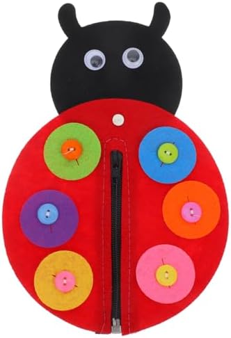Garneck Page Button Practice Add-On 81 - Felt Ladybird Craft