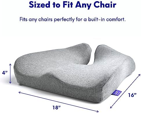C Cushion Lab Pressure Relief Seat Cushion for Office and Home Use
