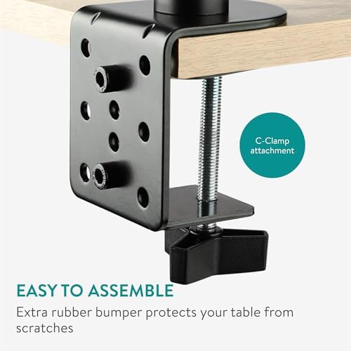 Navaris Acacia Wood Book Stand with Clamp