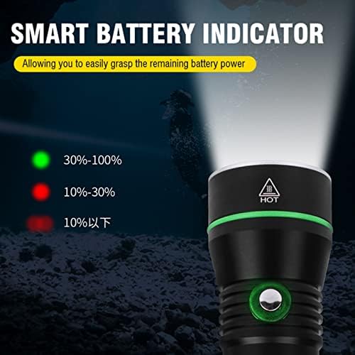 WINDFIRE Diving Flashlight Headlamp with 3 Modes and IPX8 Waterproof