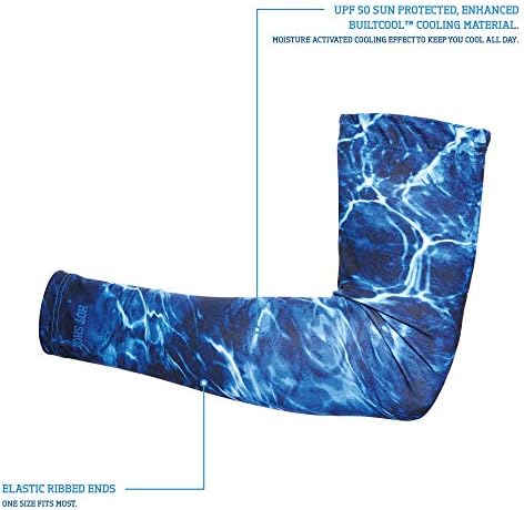 HOT SHOT Mens Fishing Cooling Arm Sleeves with UV Protection