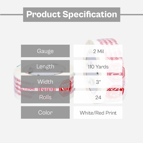 PSBM Broken Seal Tape 3 x 110 Yards 24 Pack