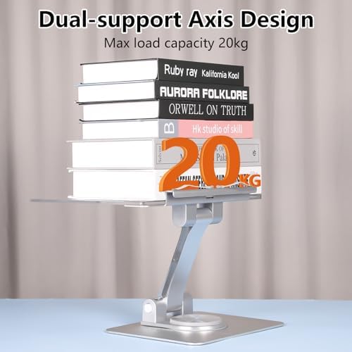 Yorhoen Acrylic Book Stand with 360 Rotation