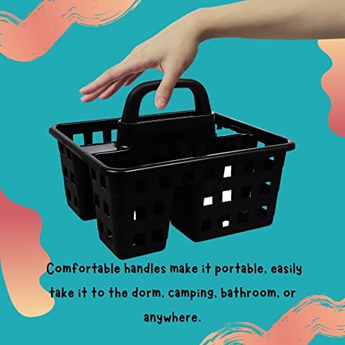 A1 Unlimited Set of 2 3-Compartment Plastic Caddies with Handle 1