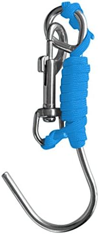Easnea Underwater Drift Hook with 47 Line and Stainless Steel Snap Blue