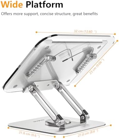 AC ISLAND Adjustable Book Stand with 360 Rotating Base