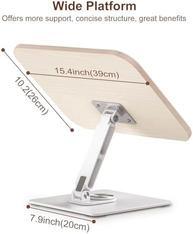 Greyeroier 360 Rotatable Book Stand with Adjustable Holder