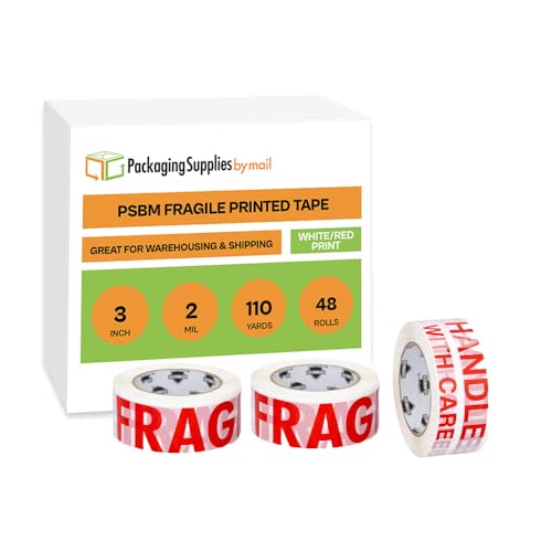 Fragile Handle With Care Tape 3 Inch x 110 Yards 48 Pack