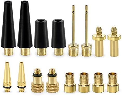 YASI 16PCS Brass ABS Bike Valve Adaptor Kit