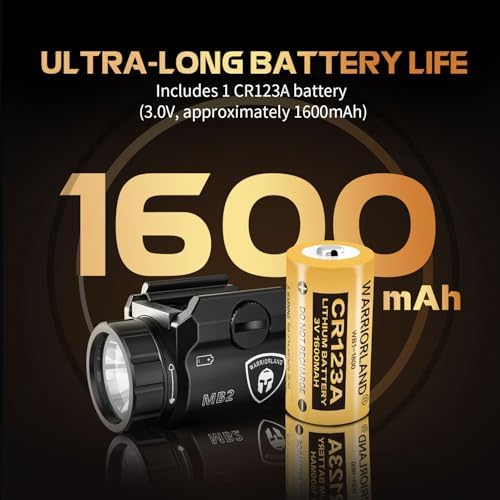 WARRIORLAND MB2 Universal Tactical Flashlight for 60 Handguns