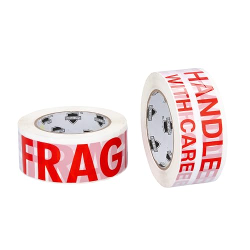 Fragile Tape with Handle with Care 2 Inch x 110 Yards 72 Pack