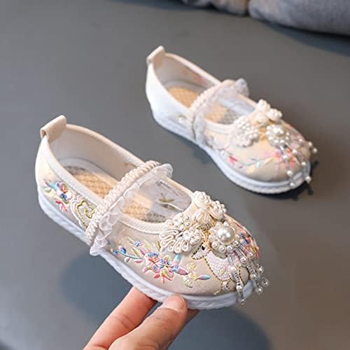 Girls Handmade Hanfu Embroidered Rain Boots for Kids