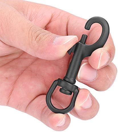VBESTLIFE Scuba Diving Clips 75mm Black Stainless Steel