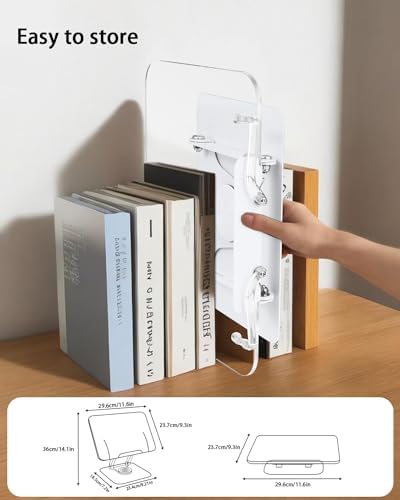 Honagu Adjustable Book Stand with 360 Degree Rotation