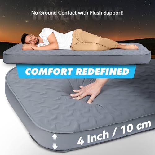 Hikenture 4 Thick Self-Inflating Sleeping Pad with Electric Pump