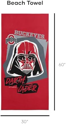 Northwest NCAA Ohio State Buckeyes Beach Towel - Darth Vader