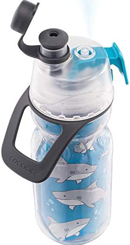 O2COOL Mist N Sip Water Bottle 12 oz 2-in-1