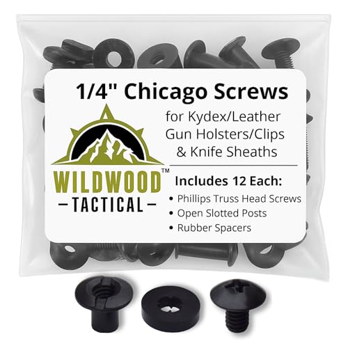 Wildwood Tactical Black Chicago Screws 12 Sets 1