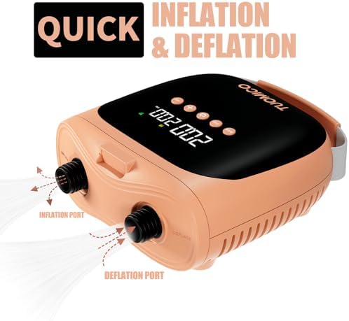 Tuomico Electric SUP Pump 20PSI Portable Inflatable Air Compressor with Deflation