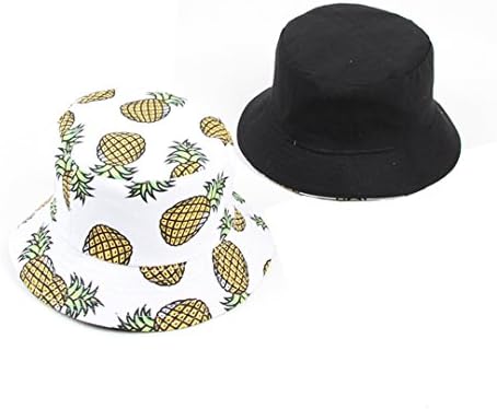 Joylife Banana Print Bucket Hat Reversible Packable Fishing Cap