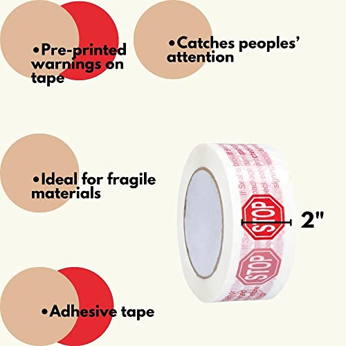 PSBM Broken Seal Tape 2x110 Yard with Red Stop Sign
