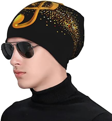 FINOWIN Honey Bees Geometric Yellow Slouchy Beanie Hat