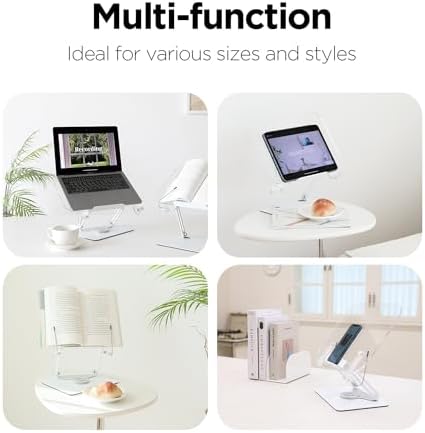 Mooas Adjustable Book Stand with 360 Rotating Base