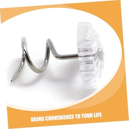 DOITOOL 100Pcs Spiral Tacks for Sofa Covers and Bed Skirts
