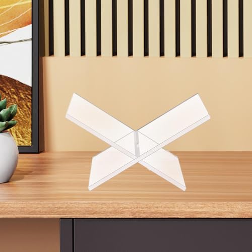 Qianly Clear Acrylic Book Stand Holder Display Easel