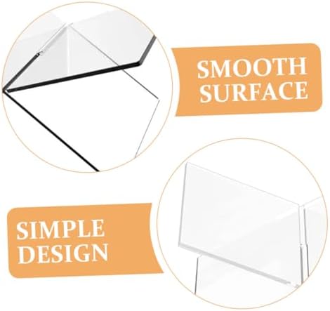 Hoement Acrylic Book Stand for Desk and Kitchen