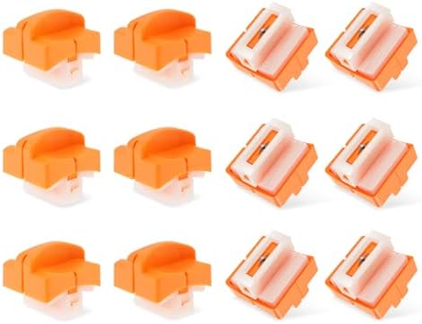 12 Pcs Paper Cutter Replacement Blades with Auto Safety Guard