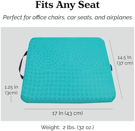 Zen Virtuoso Gel Seat Cushion for Tailbone Back Support