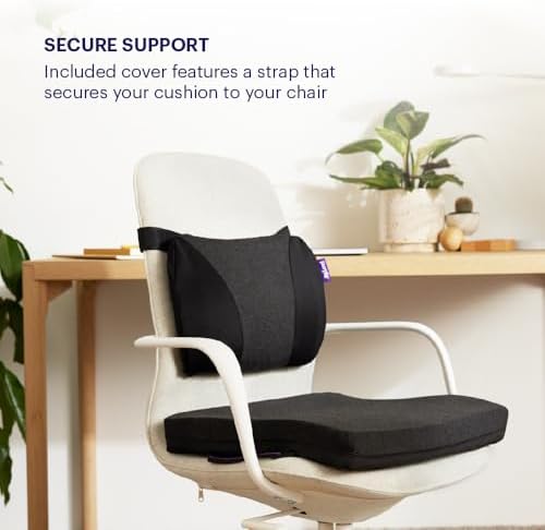 Purple Back Cushion for Chairs Gaming Travel