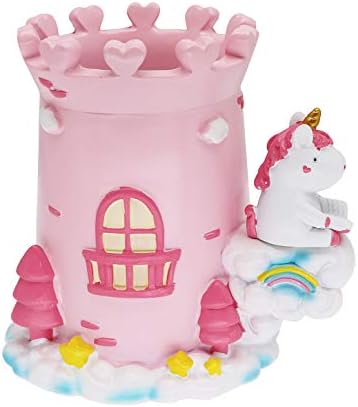 Newfancy Cute Unicorn Castle Desk Organizer