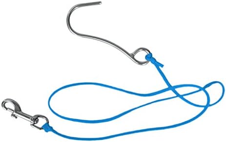 Easnea Underwater Drift Hook with 47 Line and Stainless Steel Snap Blue