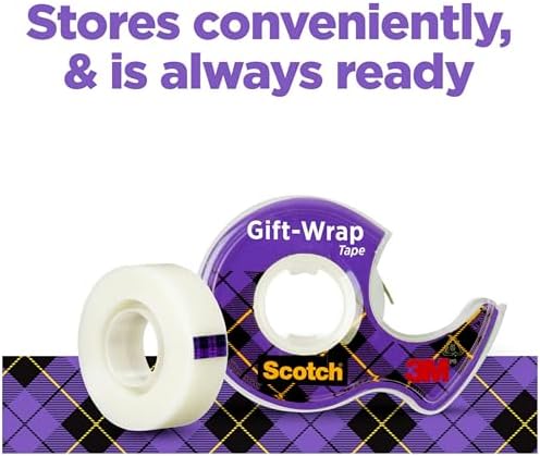 Scotch Gift Wrap Tape 3 Rolls with Dispensers 1
