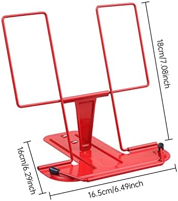 MSDADA 2pc Adjustable Metal Book Stand