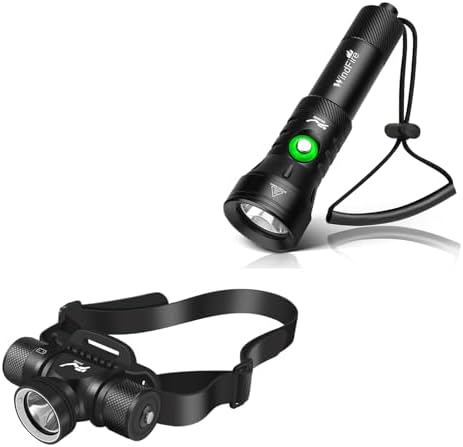 WINDFIRE Super Bright Diving Flashlight with 5 Modes