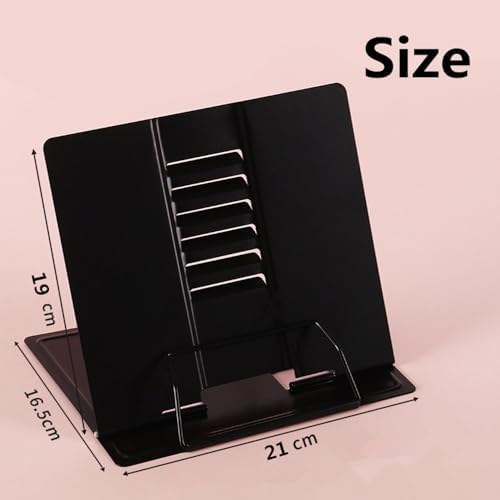Citmage Heavy Duty Metal Book Stand with 6 Adjustable Positions