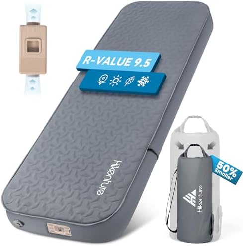 Hikenture 4 Thick Self-Inflating Sleeping Pad with Electric Pump