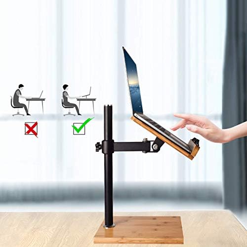 Wishacc Bamboo Adjustable Book Stand for Reading 1