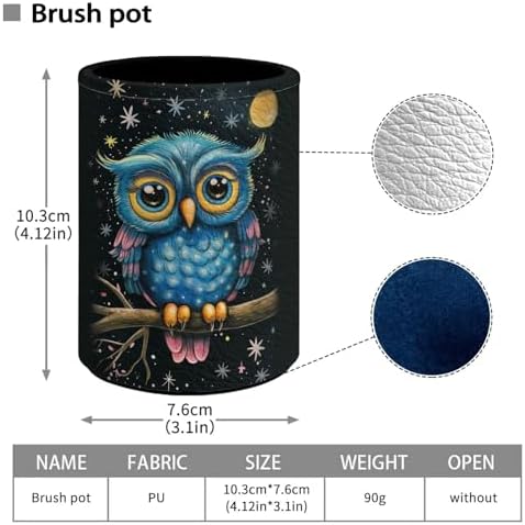 HUGS IDEA Cute Owl Pencil Pen Holder Stand Desk Organizer