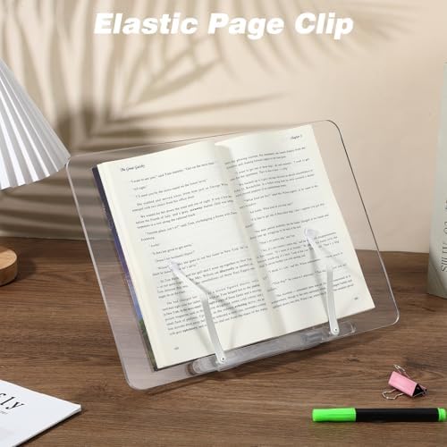 Adjustable Clear Acrylic Book Stand Holder